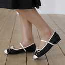 Clain Mary jane Flats (1cm)