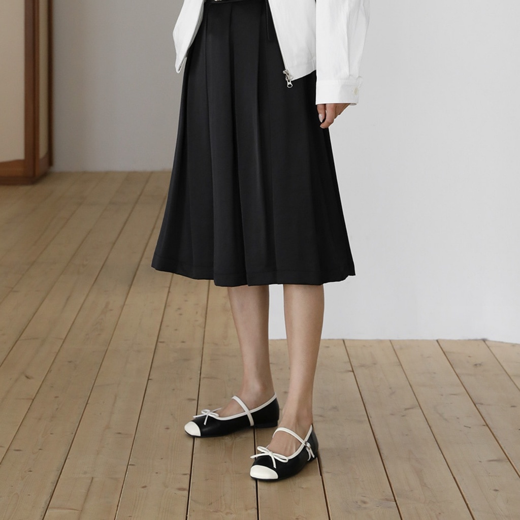 Clain Mary jane Flats (1cm)