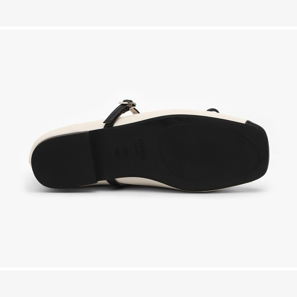Clain Mary jane Flats (1cm)