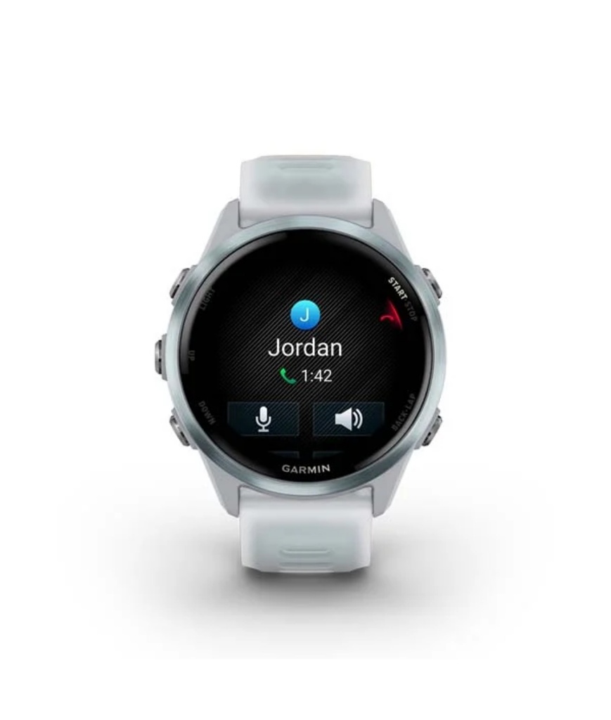 Forerunner 570 - 42mm Wifi, GPS (WHITESTONE/CLOUDBLUE) | Free AfterShockz Open Run