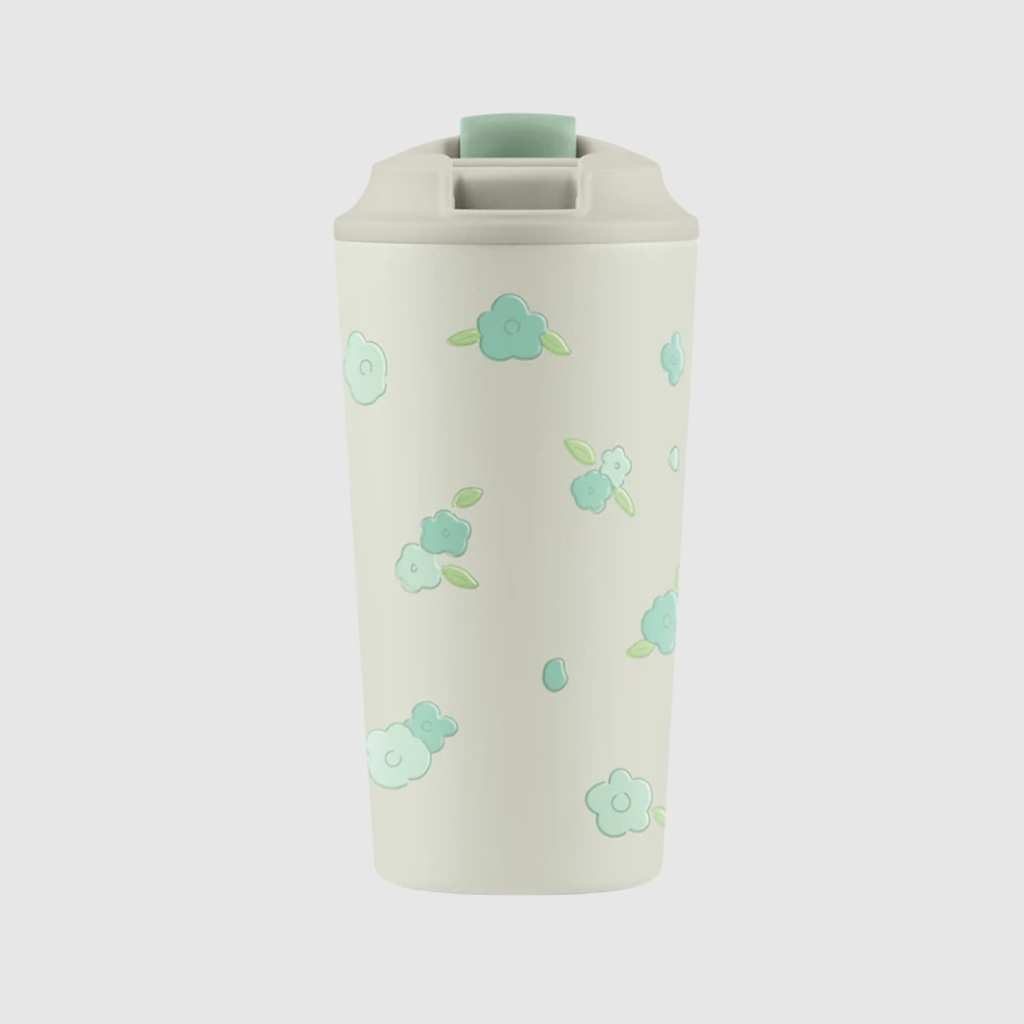 MT Winter Flower Sense Coffee Cup 16 Oz
