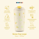 MT Winter Flower Sense Coffee Cup 16 Oz