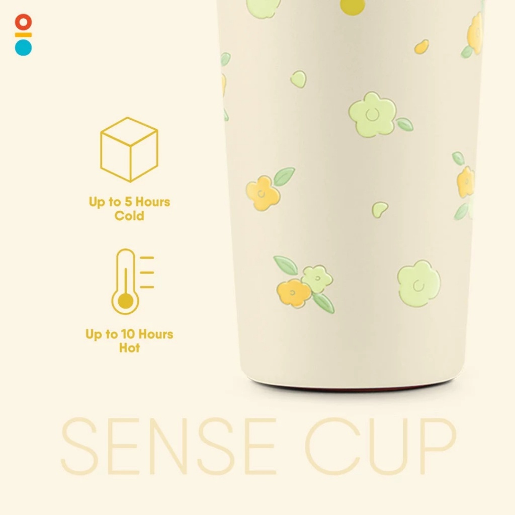 MT Winter Flower Sense Coffee Cup 16 Oz