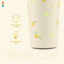 MT Winter Flower Sense Coffee Cup 16 Oz