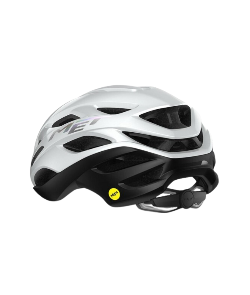 MET HEL ESTRO MIPS CE WHITE HOLOGRAPHIC | GLOSSY M (3HM139CE00MBI1)