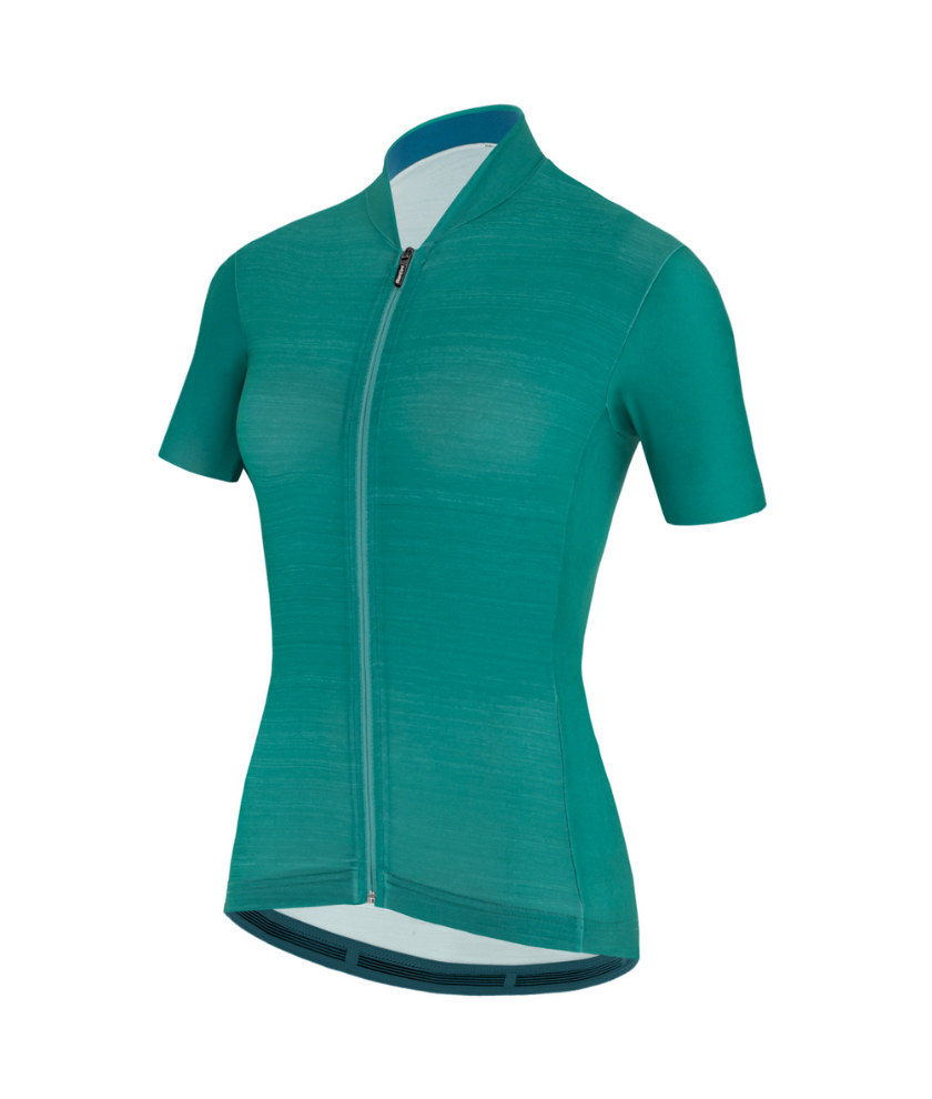 SANTINI 21S COLOR S/S JERSEY FOR WOMEN PETROLIO/TEAL SIZE XS (1S940L75COLOR)