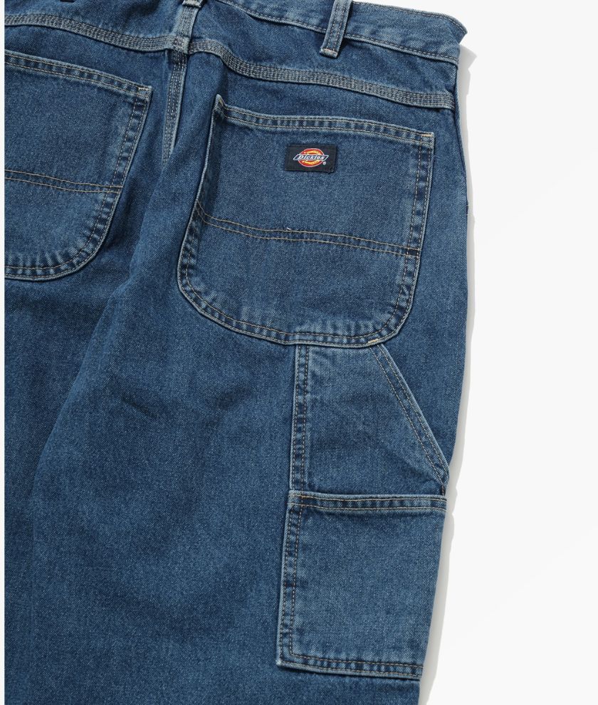 Men's Stone Washed Denim Utility Jean