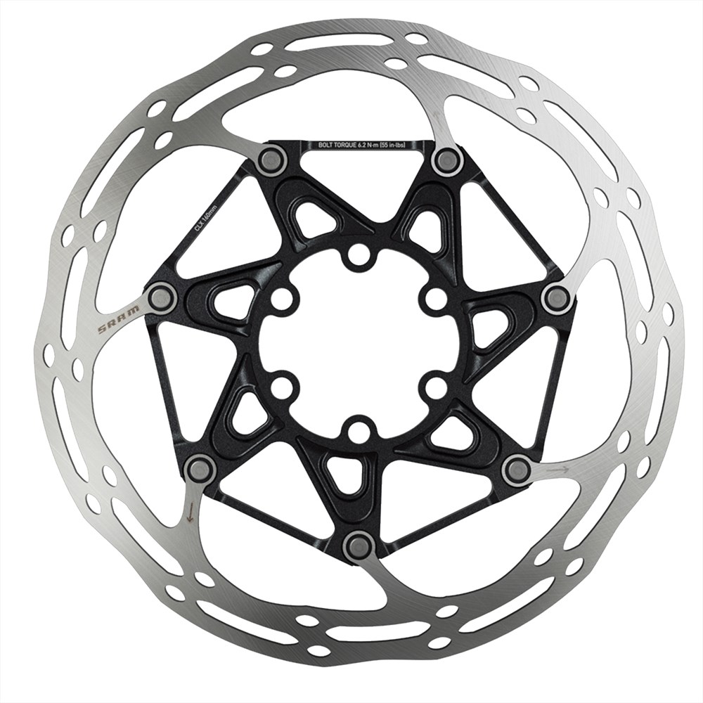 Centerline X Rotor 2 Piece Centerlock 140mm Black Rounded