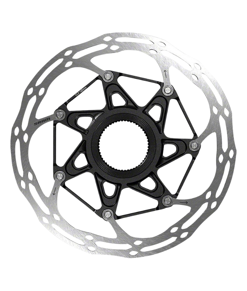 Centerline 2 Piece Centerlock Black Rotor Rounded