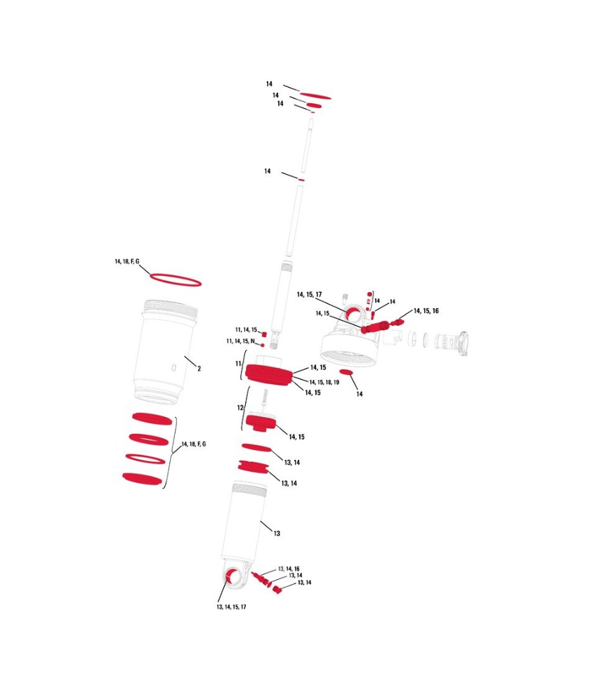 SRAM SP SERVICE KIT FULL 2011 MONARCH RT3/RT