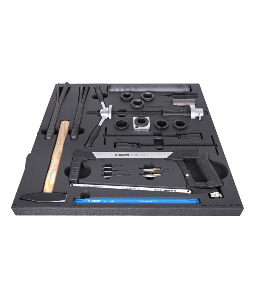 UNIOR SET2-2600C SET OF TOOLS IN TRAY 2 FOR 2600C - FRAME AND FORK TOOLS