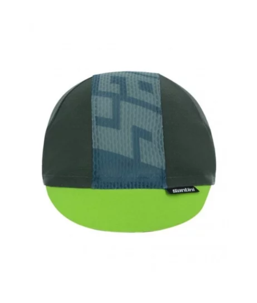 SANTINI 21S COLORE CYCLING CAP VERDE MILITARY SIZE UNI (1S460NETCOLOR)