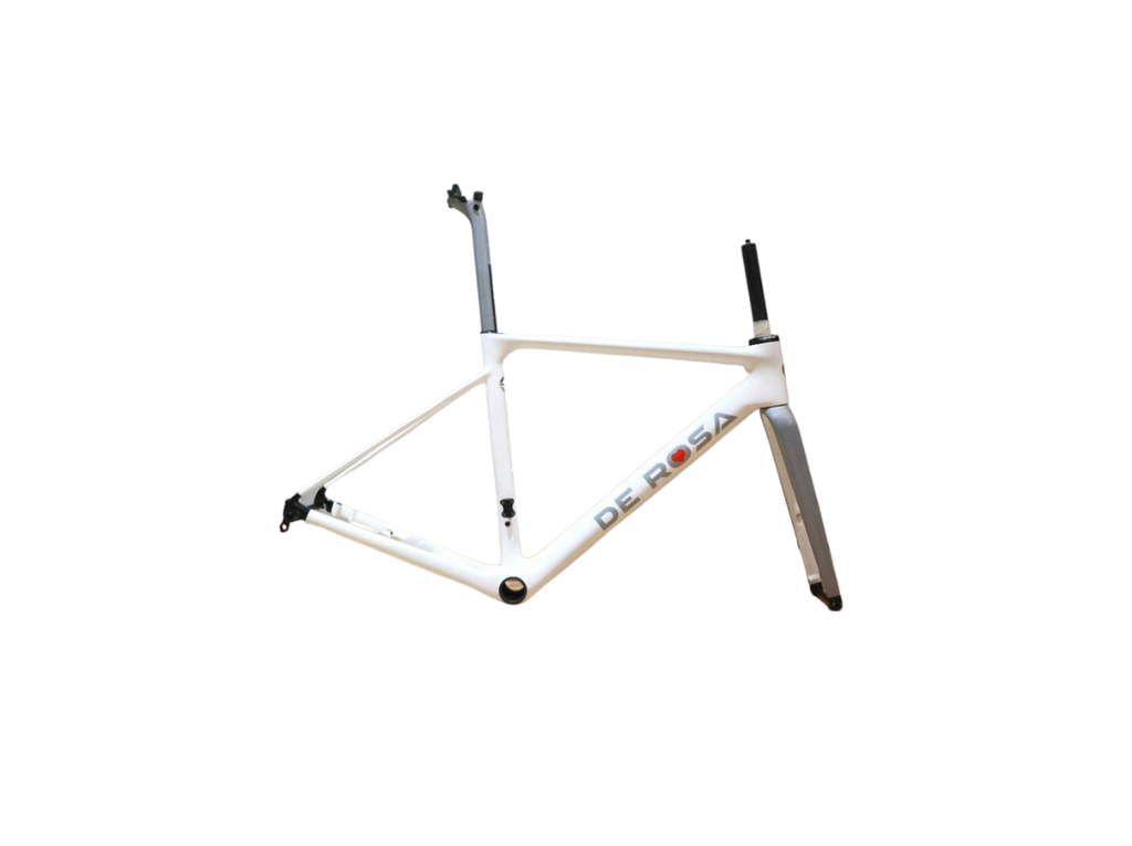 Merak Disk Frame With Accessories + N° 5 Metron Handlebar Painted + Thru Axle (52, White)