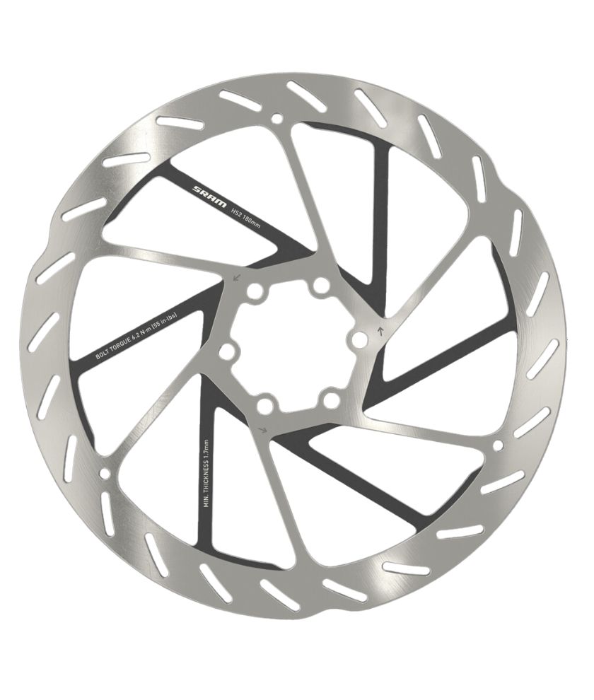 Sram HS2 Disc Brake Rotor (Silver/Black) 6-Bolt 200mm