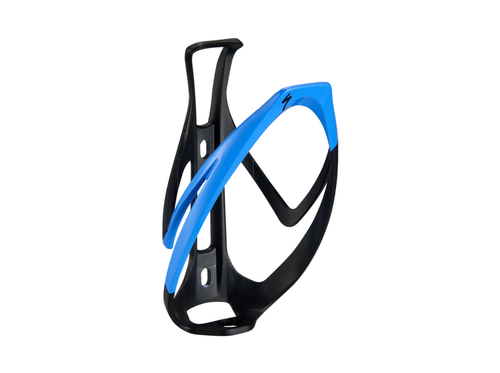 Bottle Cage - Rib Cage Ii Matte Blk/Skyblu