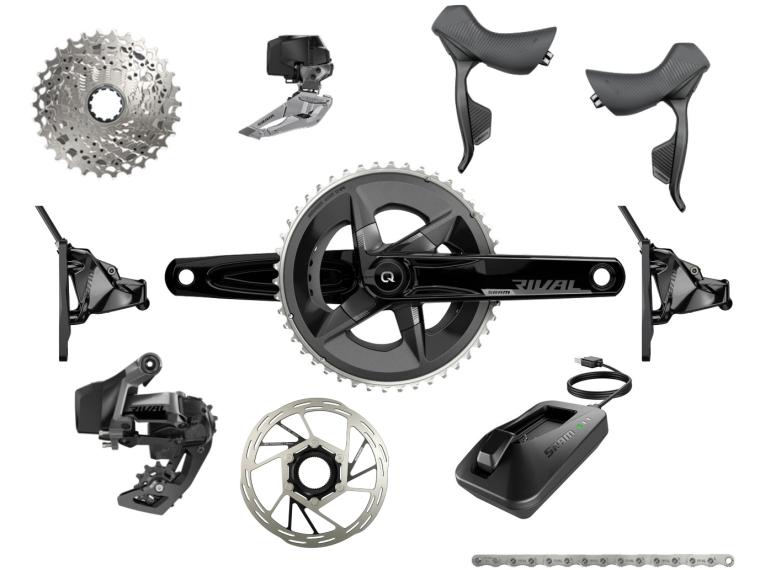 Rival Axs Groupset DB Non PM Crank Dub 170 48/35 Cassette 10-30 (Centerlock Black Rotor Rounded 160MM)