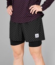 Reflective Polka Pace 2 In 1 Shorts 5"