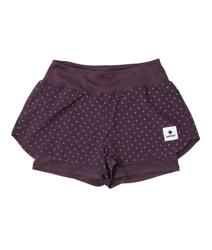 W Reflective Polka Pace 2 In 1 Shorts 3"