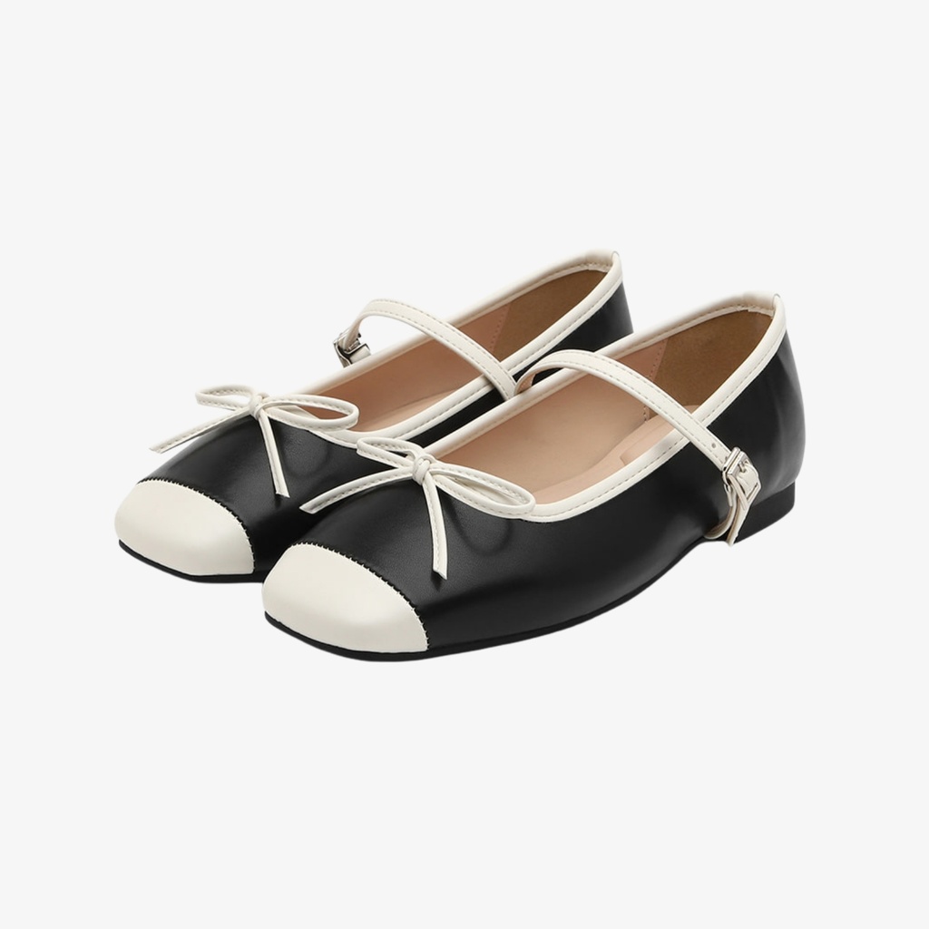Clain Mary jane Flats (1cm)