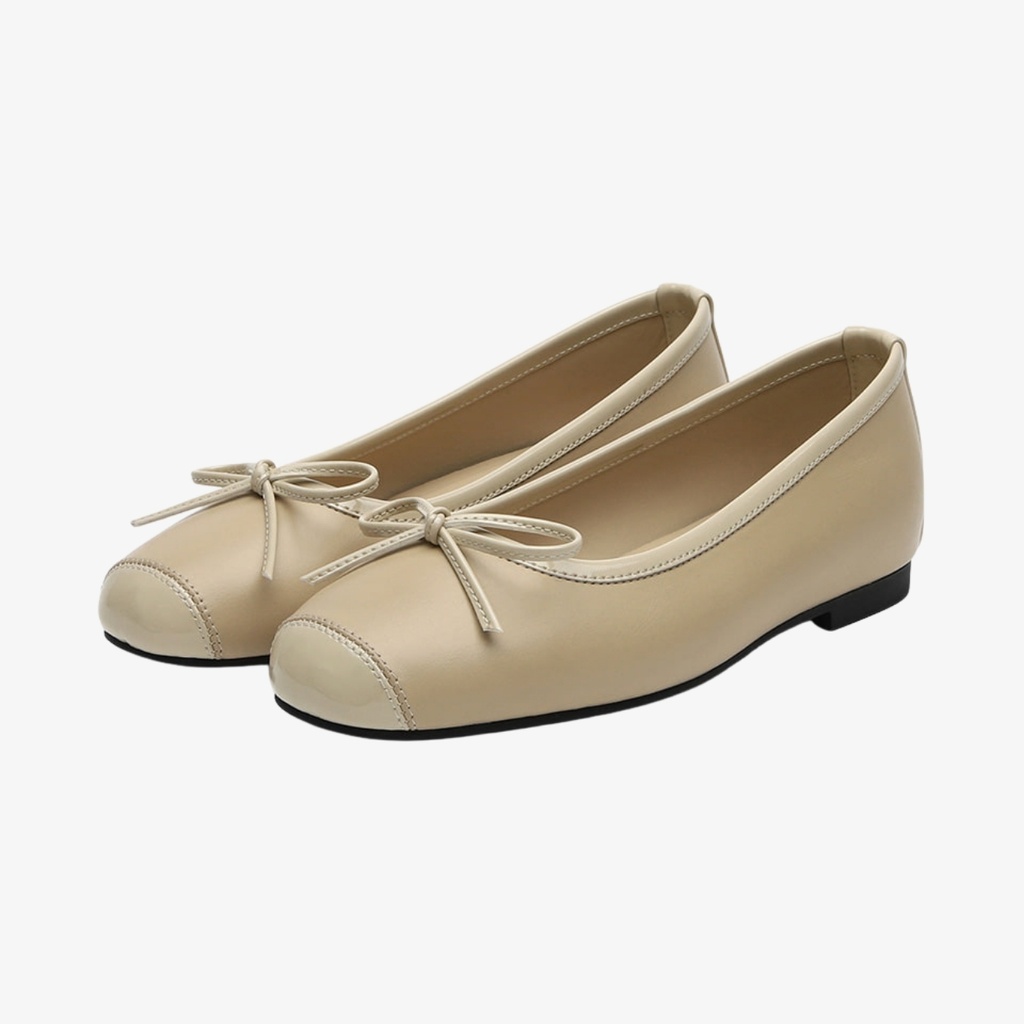 Kate Enamel Ribbon Flats (1cm)
