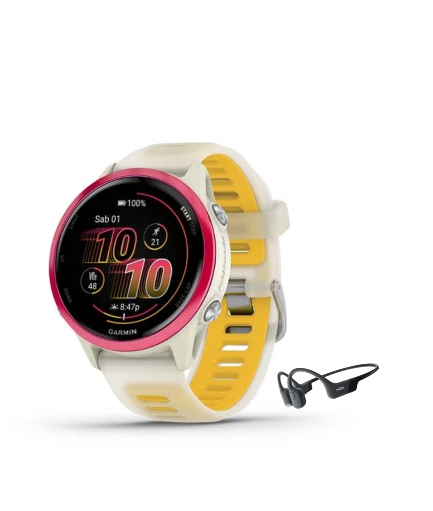 Forerunner 570 - 42mm Wifi, GPS (BONE/RASPBERRY/MANGO) | Free AfterShokz Open Run
