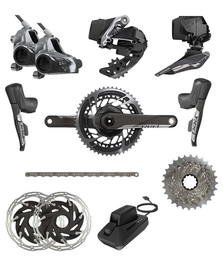 [00030012401] Red Axs Groupset DB Non PM Crank Dub 170 48/35 Cassette 10-33 Chain D112 Speed