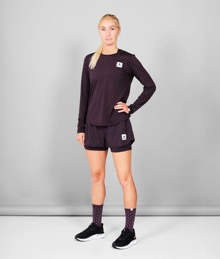 W Reflective Polka Pace 2 In 1 Shorts 3"